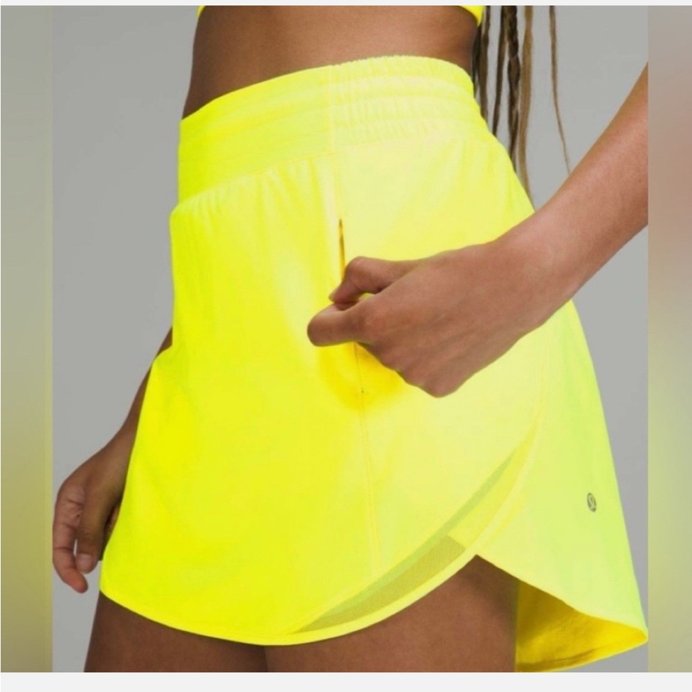 Women’s Neon Yellow Athletic Skort
